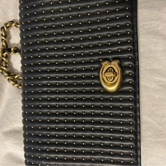 Coach nappa leather studded dinky with free wallet with purchase - Picture 2 of 16